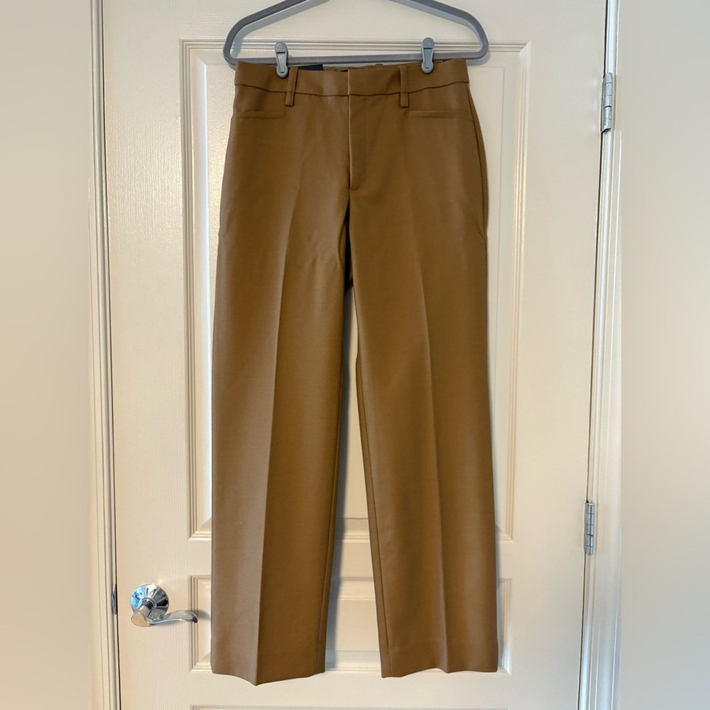 NWT Banana Republic Tan Chinos High Rise Flat Front Straight Leg